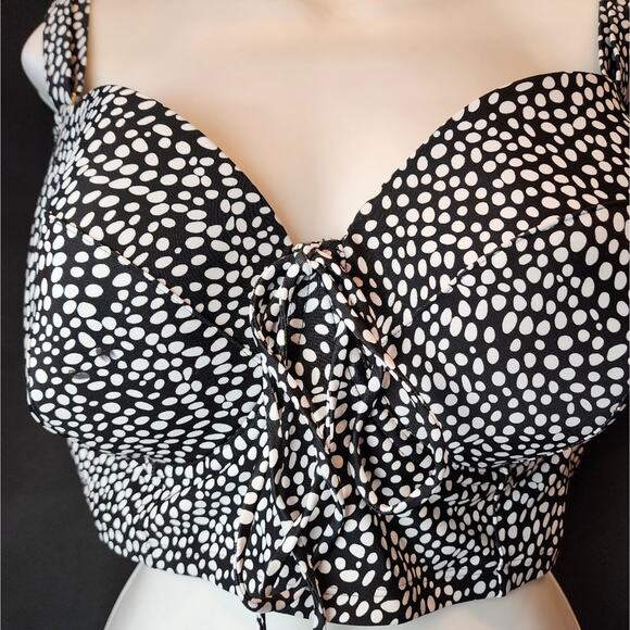 Smart & Sexy New Black & White Polka Dot Bra Size 42D - Picture 3 of 12